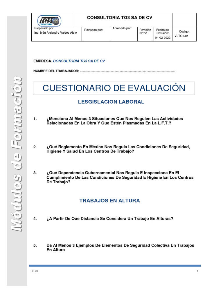 Examen TG3 | PDF