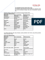 Bahasa Inggris Dasar Untuk Pelayan PDF