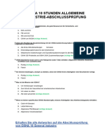 Lösungsschlüssel Für Die 10-Stündige OSHA-Abschlussprüfung in Der Allgemeinen Industrie