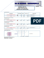 Cartilla Hierro Recto Losa N+8.82