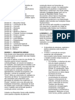 16 DIVISÕES Refere-Se Às 16 Divisões de Construção