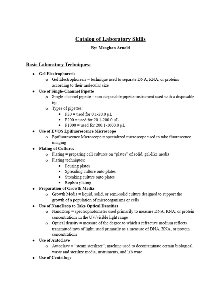Artifact For Laboratory Techniques PDF Microscope Fluorescence