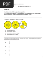 Free Exams Mathematics 6