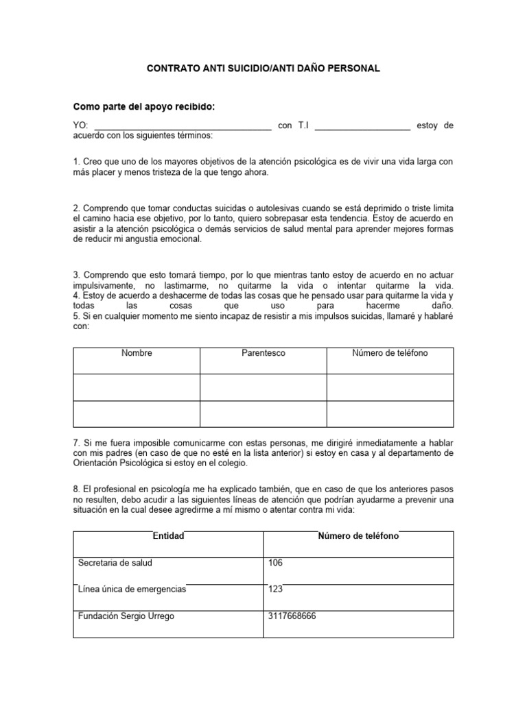 Contrato Anti Suicidio PDF
