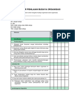 Kuesioner Evaluasi Budaya Organisasi