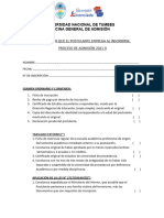 Fichas de Inscripción para Traslados y Segunda Prof.