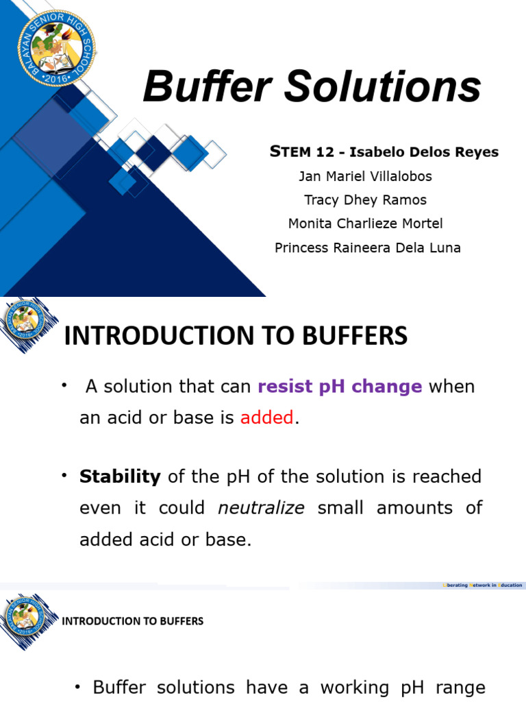Buffer Solution PDF