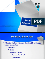 Multiple Choice Test