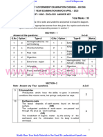 11th Bio Zoology EM Public Exam Answer Key March 2023 English Medium PDF Download