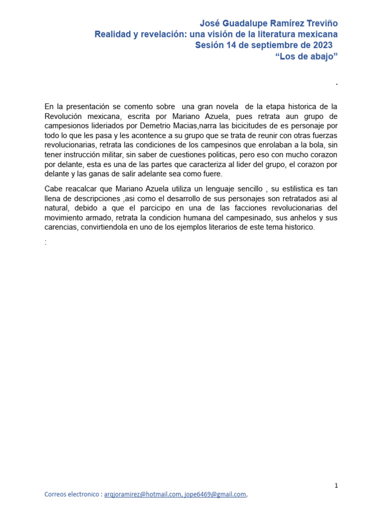 LOS DE ABAJO PDF