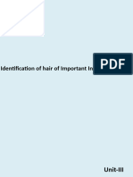 Identification of Mammalian Hair