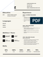 Bold Neutral Resume