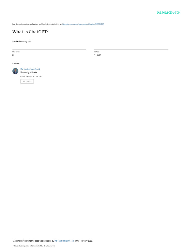 Whatis Chat GPT Download Free PDF Human Communication Computing