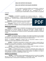 Modelo de Contrato de Doação