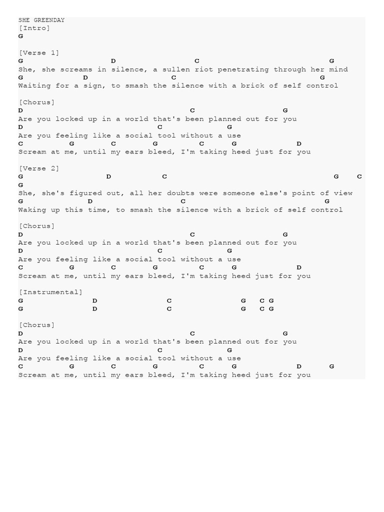 Lirik Download Free PDF Song Structure