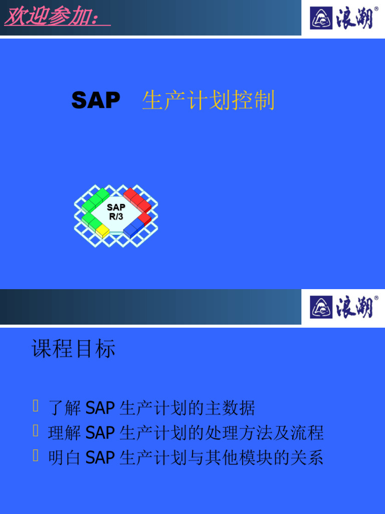 SAP PP (生产计划控制) | PDF