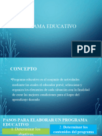 Programa Educativo