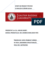 Raport de Proiect Privind Proiectarea Și Analiza Construcților Școale