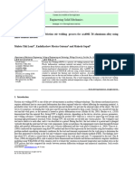 Modeling and Simulation of Friction Stir Welding Process For AA6061-T6 Aluminum Alloy Using Finite Element Method