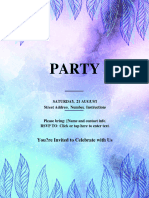 Party Invitation Flyer