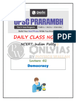 Polity 02 - Daily Class Notes - UPSC Prarambh 2026