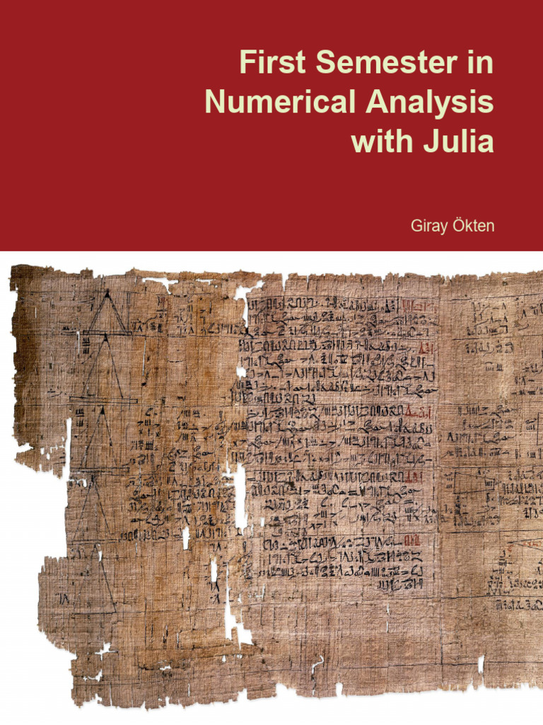 First Semester in Numerical Analysis With Julia | PDF | Data Type ...