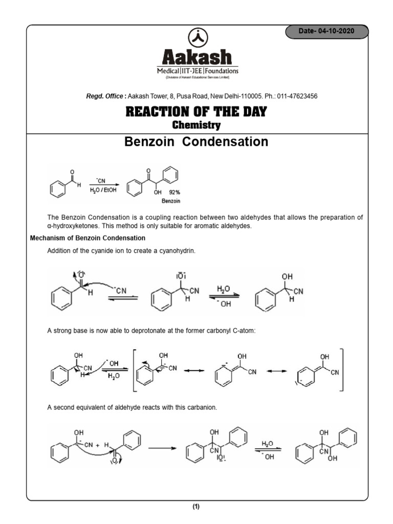 Benzoin Condensation PDF