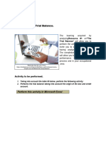 Unit 5. Activity 1. Trial Balance