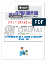 Polity 07 - Daily Class Notes - UPSC Prarambh 2026
