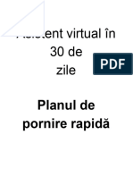 Plan de Pornire Rapidă de 30 de Zile Pentru Asistent Virtual