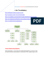 Deep Learning Vocabulary