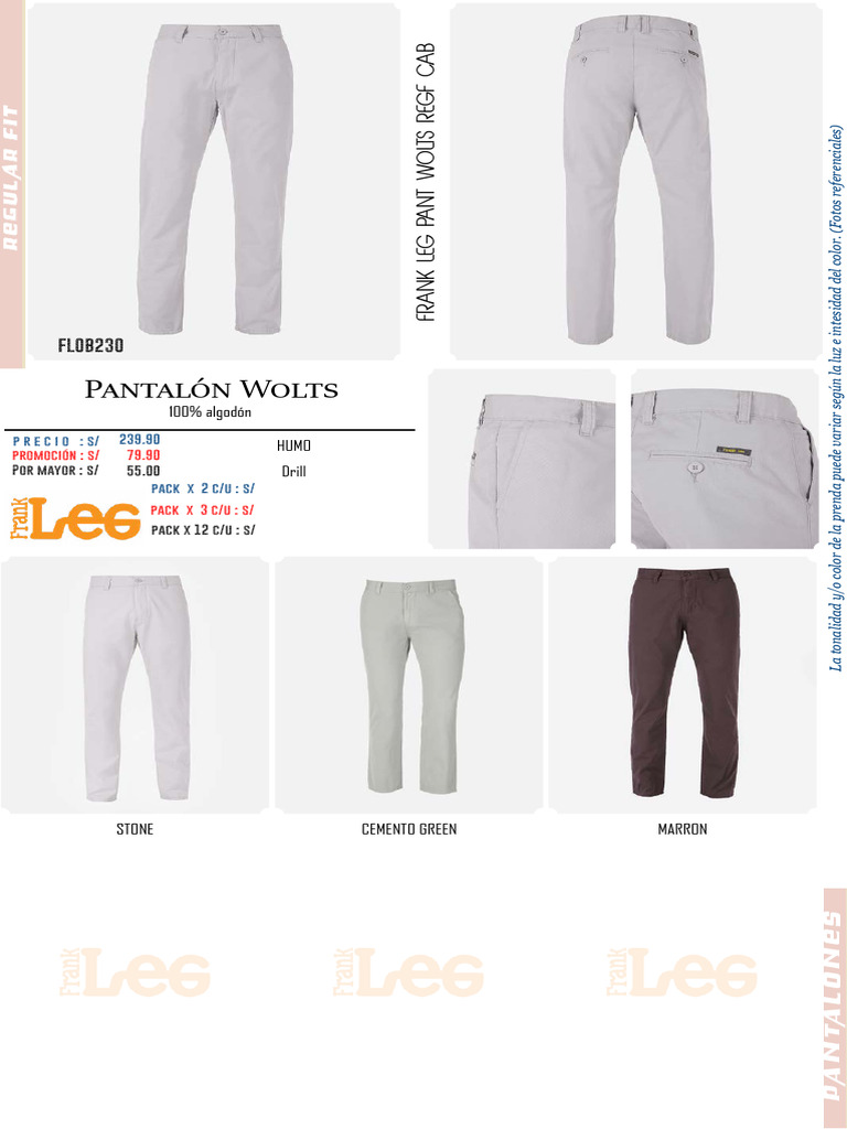 07 Web - Pantalones Hombre, PDF, Ropa