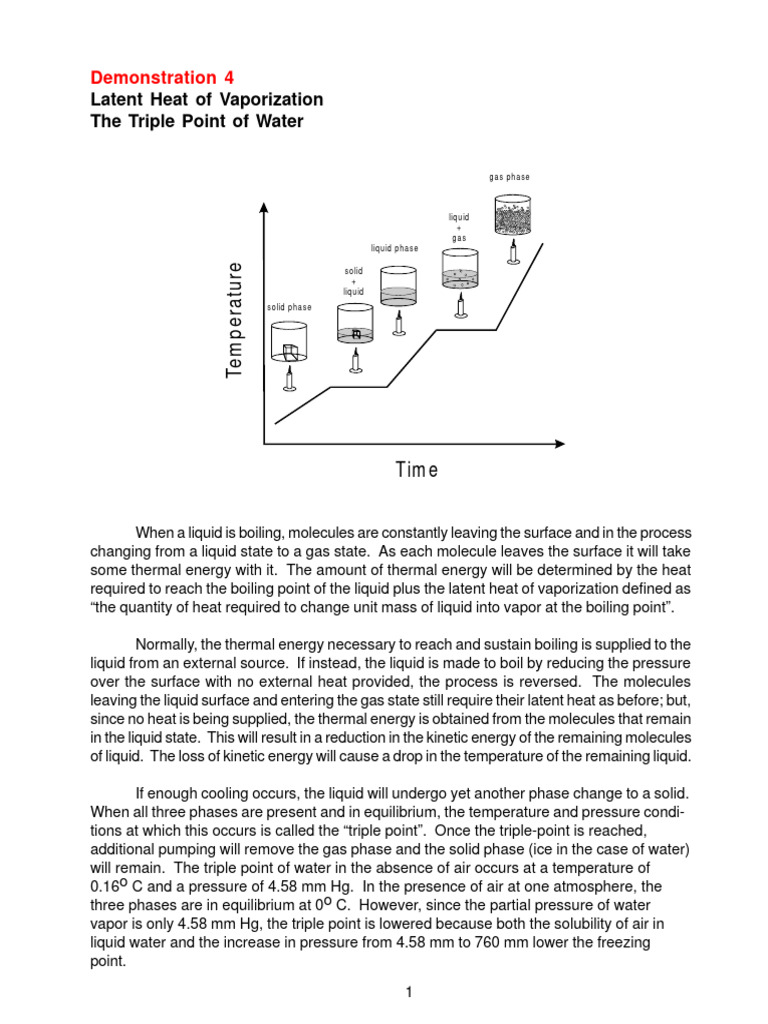 Triple Point Explain PDF Liquids Phase (Matter)
