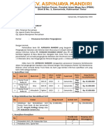 Penawaran Kerjasama Pengangkutan (Cv. Aspinjaya Mandiri, Attn. Pt. Hongshi Holdings Group)