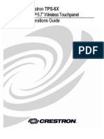 Crestron TPS-6X Operations Guide