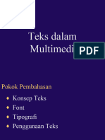 Multimedia 02 Teks Dalam Multimedia