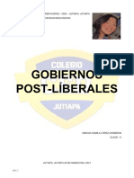 Gobiernos Pos Liberales