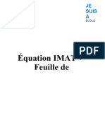 Aide-Mémoire Pour Les Formules IMAT