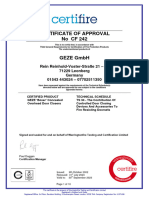 GEZE Zertifikat EN 769171