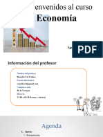 Bienvenidos Al Curso: Economía