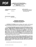 Judicial Affidavit of Robert Ian Maduro