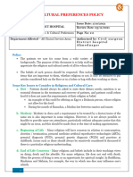 Religious & Cultural Preferences Policy DH Ahmednagar