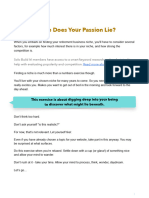 Retirement Course Passion Worksheet