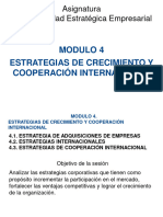 Sesion 4 y 5. Estrategias de Crecimiento y Cooperacion Internacionales - Empresas Estrategicas