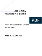 Makalah Cara Membuat Tirus