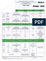 Time Table Week 03 - Group ABG