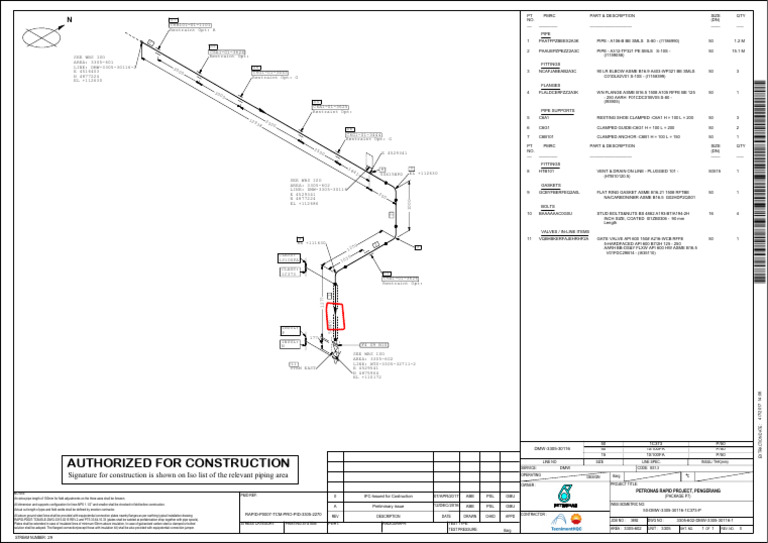 Piping Isometric for Petronas RAPID | PDF | Pipe (Fluid Conveyance ...