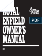 Royal Enfield Super Meteor 650 Owners Manual India