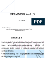DCSII MODULE 3 - Design of Cantilever Retaining Wall