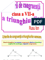 Criteriul de Congruenta A Triunghiurilor Oarecare Bun